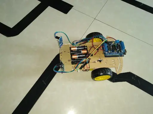  Line tracker following robot with track and project repor